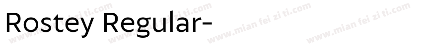 Rostey Regular字体转换